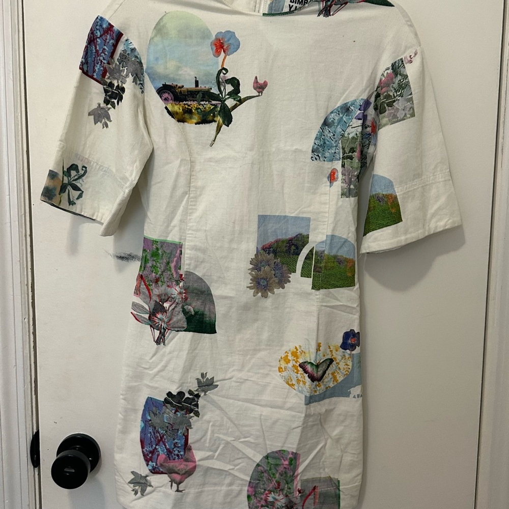 Bimba y Lola Printed Corduroy Dress